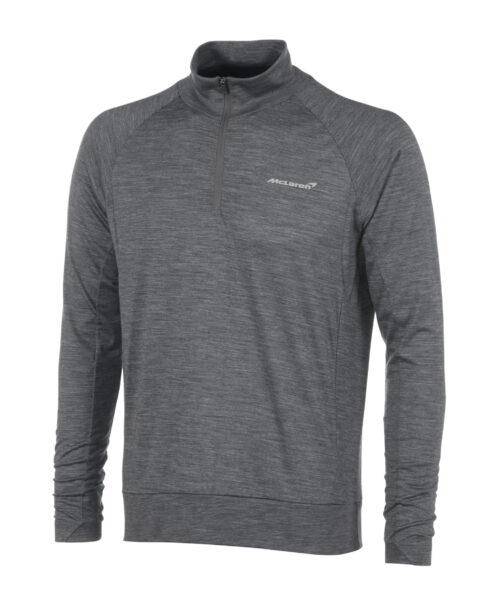 MCLAREN MERINO WOOL MENS 1/4 ZIP SWEATSHIRT