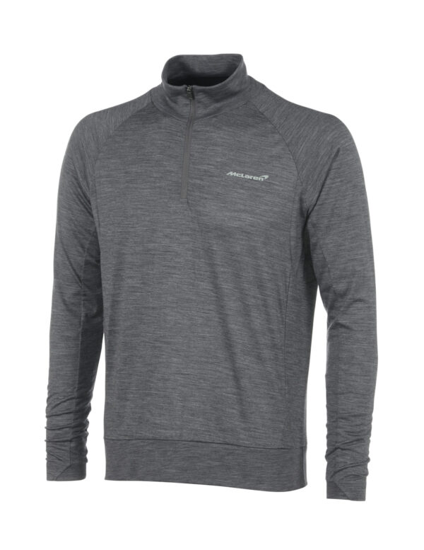 MCLAREN MERINO WOOL MENS 1/4 ZIP SWEATSHIRT