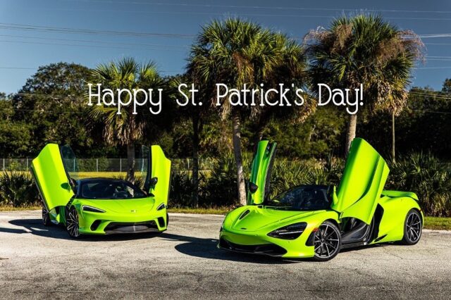🍀It’s easy being green if it’s Napier Green 🍀 Happy St Patrick’s Day from #YourOrlandoPitCrew 🍀
.
#stpatricksday #mclarenorlando #720S #GT #napiergreen #mso