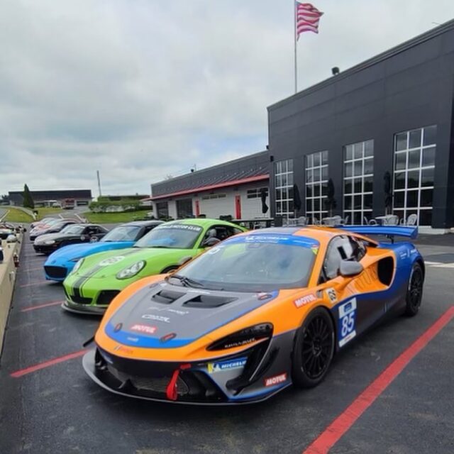 #TrackTuesday with some highlights of our @crucialmotorsports Artura GT4 out there in the wild! 🧡💙🏁